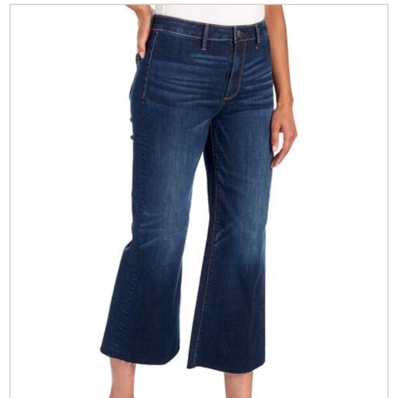 Driftwood Charlee High Rise Wide Leg Raw Hem Denim - Picture 3 of 8